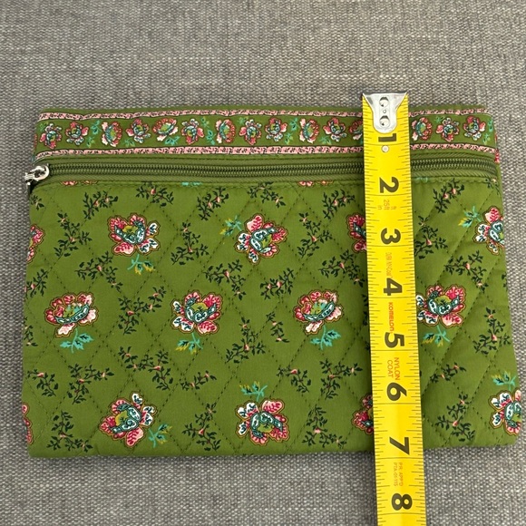 Americana by Sharif Patterned Cosmetic Green Zip Bag Set - Picture 12 of 13